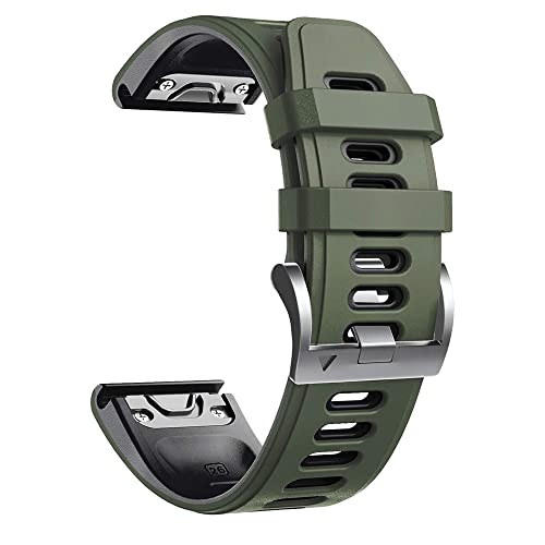 Wtukmo Weiches Silikon-Armband für Garmin Fenix 5S 5 5X Plus 6S 6 6X Pro Smart-Armband 20 22 26 mm, schnell und einfach anzubringen, For Forerunner 945 935, Achat von Wtukmo