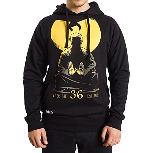 Wu Wear - Wu Monk Hoodie, Urban Streetwear Fashion Pullover, mit Kapuze, Hip Hop, Herren Kapuzenpullover, XL von Wu Wear