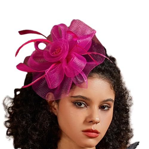 Fascinator Für Frauen Cocktail Tea Party Kopfschmuck Hochzeit Stirnband Haarspange Kopfbedeckung Tea Party Kopfbedeckung von WuLi77