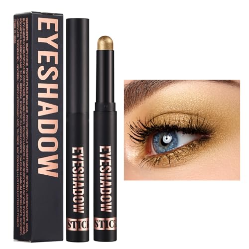 Matter Cremiger Lidschattenstift Langlebiger Hochpigmentierter Glitzernder Schimmernder Lidschattenstift Mischbares Augen Make Up Tragbarer Lidschattenstift von WuLi77