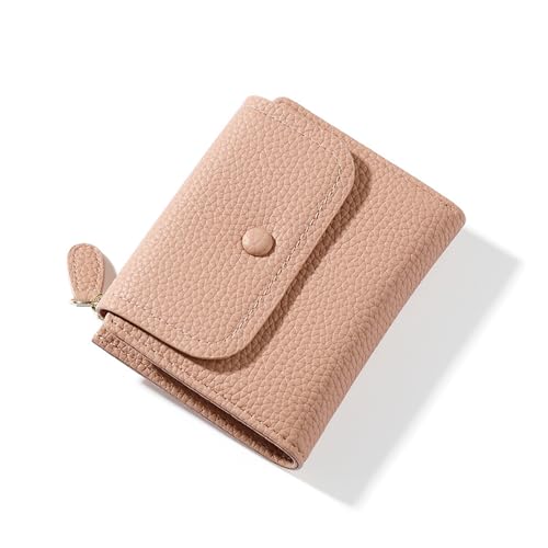 Geldbörse Damen Portemonnaie Geldbeutel Portmonee Wallet Klein Damen-geldbörsen Geldbörsen for Women Geldtasche Brieftasche Rosa Cardholder Ausweis-Kartenhüllen für Münzbörsen Geschenk von Wulcea