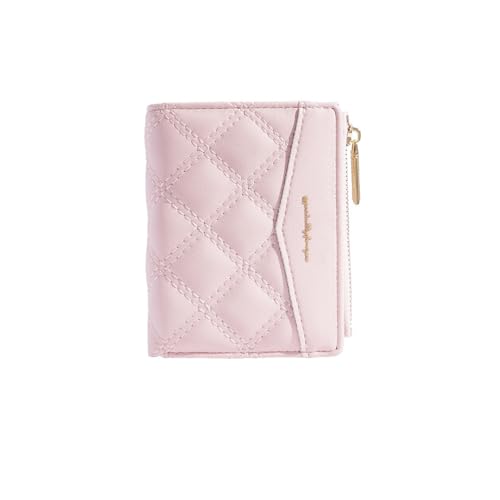 Geldbörse Damen Portemonnaie Geldbeutel Portmonee Wallet Klein Rosa Geldbörsen Geldtasche Brieftasche for Women Card Holder Karten Cardholder Geschenk für Freund Geburtstagsgeschenk Gift Frauen von Wulcea