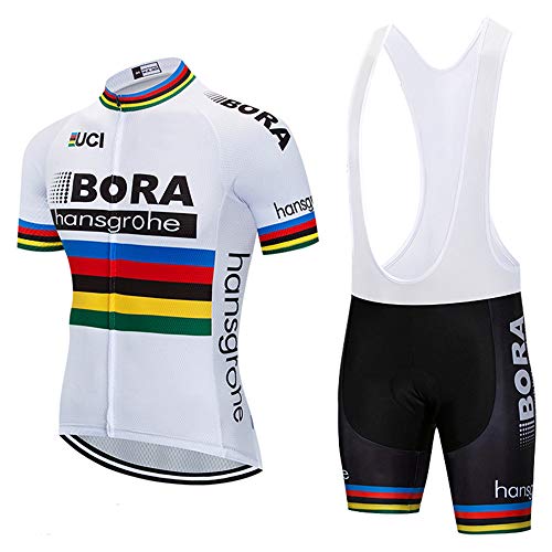 Fahrradtrikot Fahrrad Team Bora Weltmeister 2018 Sommer Bike Shirts Team Biking Bekleidung Fahrrad Strumpfhosen kurze Ärmel Jacke - Weiß - Groß Fahrradtrikot Fahrrad Team Bora Weltmeister 2018 Sommer Bike Shirts Team Biking Bekleidung Fahrrad Strumpfhosen kurze Ärmel Jacke - Weiß - Groß von X-CQREG