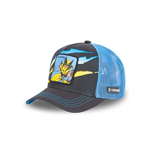 Capslab Wolverine Marvel Black Blue Trucker Cap - One-Size von Capslab