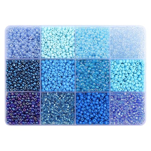 X-Institute Perlen-Set mit 12 Fächern, 12 Fächern, Bastelbedarf, Schmuckherstellung, Acryl-Textur X-Institute Perlen-Set mit 12 Fächern, 12 Fächern, Bastelbedarf, Schmuckherstellung, Acryl-Textur von X-Institute