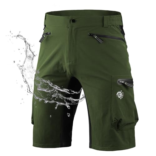 X-TIGER Wanderhose Herren Kurz MTB Kurze Hosen Mountainbike Fahrradhose Atmungsaktiv Schnelltrocknende Outdoor Sport Radhose MTB Bike Shorts von X-TIGER