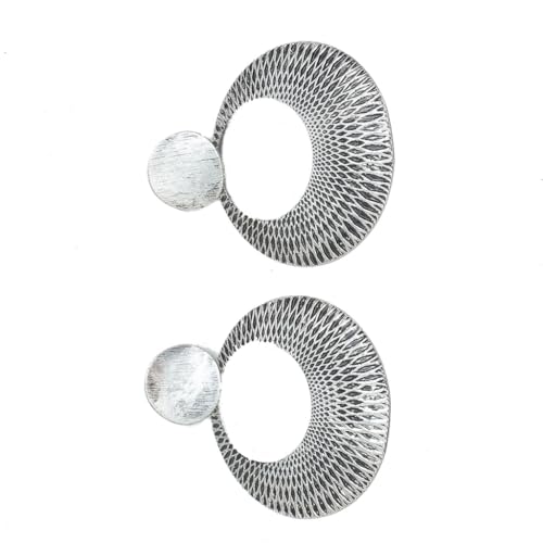 Ohrstecker mit geometrischen Kreisen, runde Creolen, Legierung, Hochzeitszubehör, Schmuck für Frauen, as described, Metall Ohrstecker mit geometrischen Kreisen, runde Creolen, Legierung, Hochzeitszubehör, Schmuck für Frauen, as described, Metall von XAGMODSHN