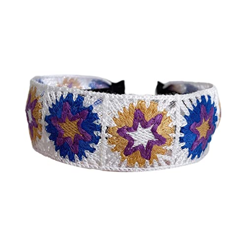 Pastorales Stirnband für Damen, Häkelnadel, Blume, Stirnbänder, Slip für Kopfreifen, Mädchen, Make-up, Haar-Accessoires Pastorales Stirnband für Damen, Häkelnadel, Blume, Stirnbänder, Slip für Kopfreifen, Mädchen, Make-up, Haar-Accessoires von XAGMODSHN