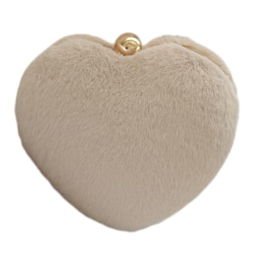 XAGMODSHN Herzförmige Geldbörse, Herz-Abendtasche, Plüsch-Münzgeldbörse, Hochzeitstasche, Handygeldbörse, Geldbörse für Abschlussball, Club, Party, Khaki, XAGMODSHN Herzförmige Geldbörse, Herz-Abendtasche, Plüsch-Münzgeldbörse, Hochzeitstasche, Handygeldbörse, Geldbörse für Abschlussball, Club, Party, Khaki, von XAGMODSHN