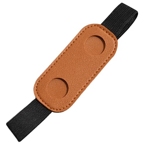 XANHOY Stifteetui, elastisches Band, Stifthalter, PU-Leder, Stifthalter für Notizbuch, Tagebuch, Planer, Ordner und Bücher, hellbraun, 9*3.8 cm XANHOY Stifteetui, elastisches Band, Stifthalter, PU-Leder, Stifthalter für Notizbuch, Tagebuch, Planer, Ordner und Bücher, hellbraun, 9*3.8 cm von XANHOY
