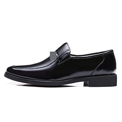 XCVFBVG Herren Lederschuhe Winter Warm Belt Fleece Men's Leather Shoes Men's Formal Leather Shoes Business Classic Square-Toed Shoes Men's Formal Shoes A Pedal(Color:2,Size:48) von XCVFBVG