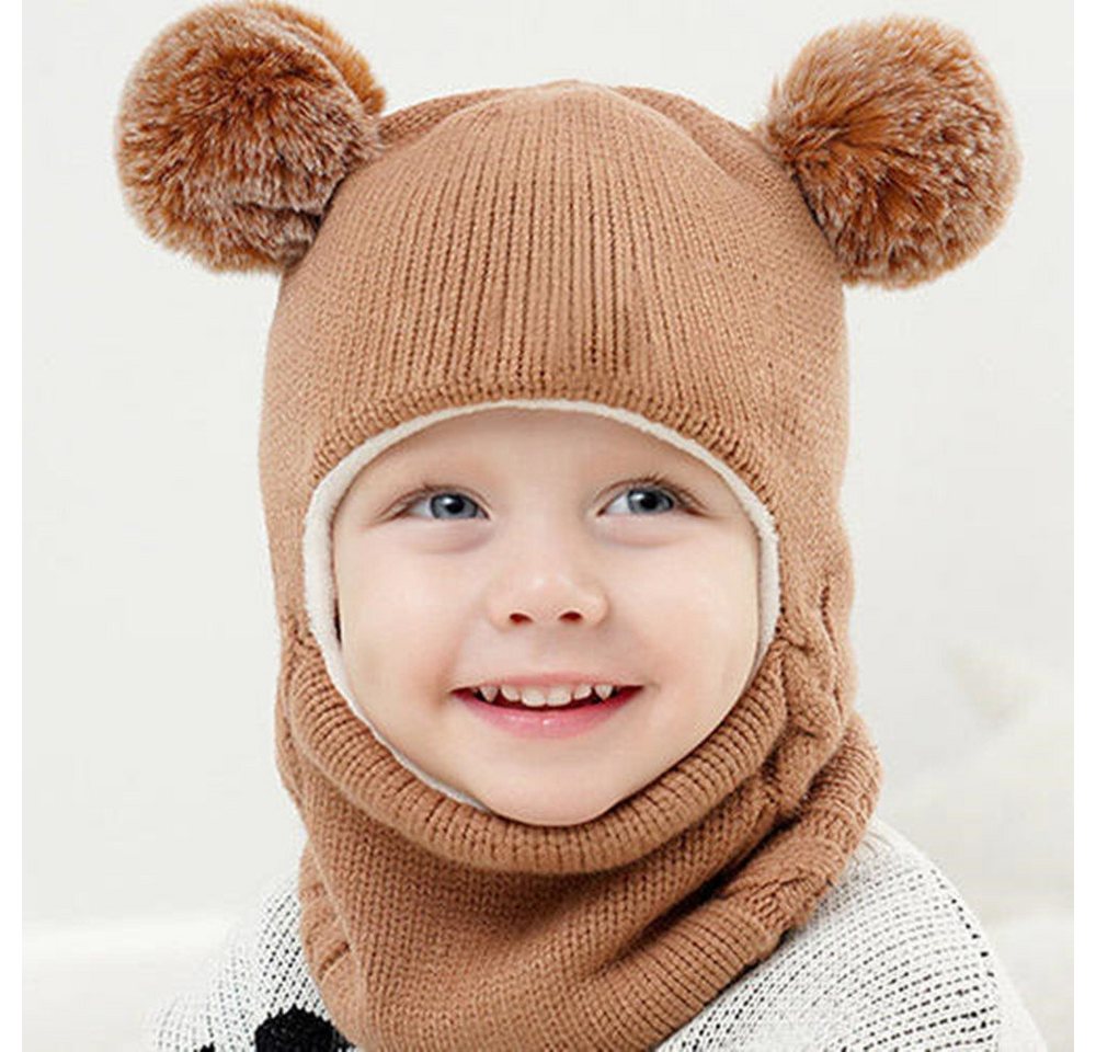 XDeer Strickmütze Kinder Wintermütze Mädchen Jungen Warm Strickmütze, Strickmütze baby Warme Mütze,Schlupfmütze Baby von XDeer