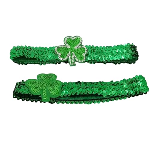 StPatricks Haarreif für Feiern, Festival, Mottoparty, Kleeblatt, irischer Nationalfeiertag, Haarschmuck, Stpatricks-Stirnband von XEYYHAS