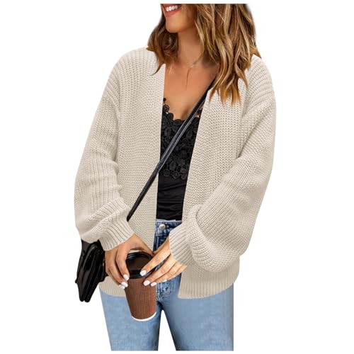 XIADUOBAAN Damen Strickjacke, Langarm Offene Vorderseite Cardigan, Bequeme Strickjacke für und Winter XIADUOBAAN Damen Strickjacke, Langarm Offene Vorderseite Cardigan, Bequeme Strickjacke für und Winter von XIADUOBAAN