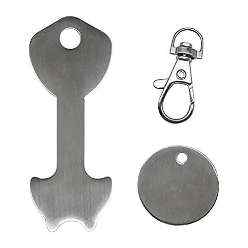 XICEN Schlüsselanhänger Damen Herren Kreativer Schlüsselanhänger Tokens der Einkauf von Steel Dhopping-Push-Trolley ist für verwendete Schlüsselanhänger Surfen Schlüsselanhänger (Silver, One Size) von XICEN