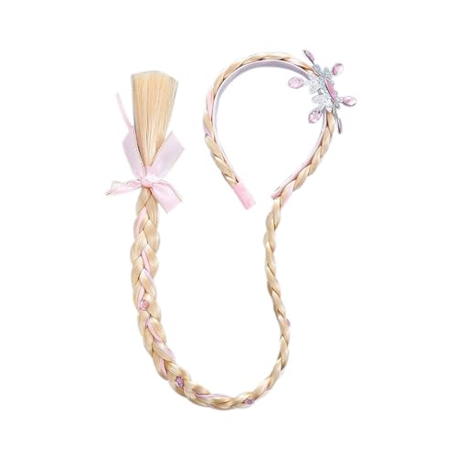 Kinder Königin Weben Zöpfe Stirnband Elegante Kopfbedeckung Rolle Spielen Haar Styling Zubehör Für Kleine Mädchen Mädchen Stirnband von XINGLIDA