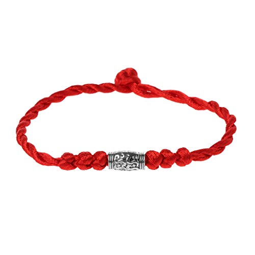 XINGLIDA Handgefertigtes chinesisches Feng Shui Glücksschnur-Armbänder, chinesisches Neujahrs-Seilschmuck für Männer, Frauen, Familien, Size reference picture, Baumwollseil von XINGLIDA