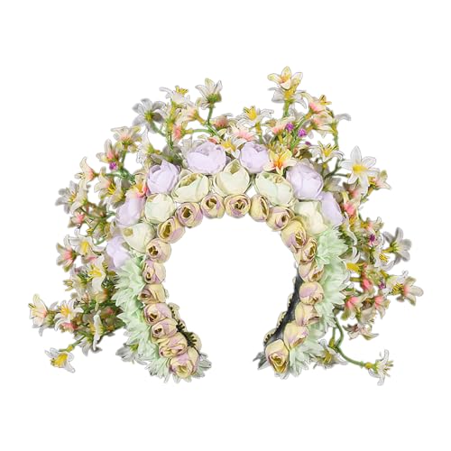 Ethnisches Blumen-Stirnband, modisch, floral, trendig, Haarschmuck für Partys, modische Haarschmuck von XINYIN