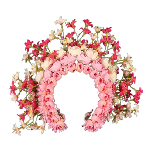 Ethnisches Blumen-Stirnband, modisch, floral, trendig, Haarschmuck für Partys, modische Haarschmuck von XINYIN