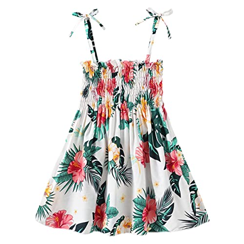 Mädchen Kleid Sommer Ärmellos Spaghettiträger Sommerkleid Leicht Strandkleid Casual Prinzessin Kleid Festliche Kleider Lässige Kinderkleidung 1-6 Jahre Angebote Tages Blitzangebote Grün 5-6 Jahre von XINYUNZU