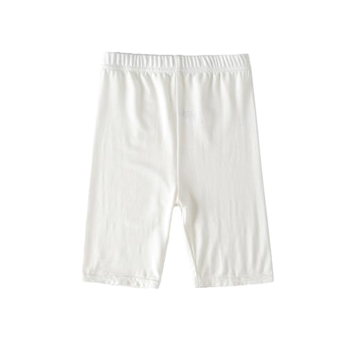 XINYUNZU Mädchen Leggings Kurz Shorts Sommer Dünn Sport Kurze Hosen Radlerhose Kinder Unter Rock Unterhosen Kurze Leggings für Mädchen 2-13 Jahre Angebot des Tages Weiß 12 Jahre von XINYUNZU