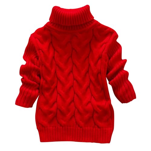 XINYUNZU Mädchen Pullover Lang Sweater Warm Rollkragenpullover Kinder Strickpullover Kuschelpullover Kinder Kleidung Einfarbig Langarmshirt Thermoshirt Herbst Winter Angebote Rot 6 Jahre XINYUNZU Mädchen Pullover Lang Sweater Warm Rollkragenpullover Kinder Strickpullover Kuschelpullover Kinder Kleidung Einfarbig Langarmshirt Thermoshirt Herbst Winter Angebote Rot 6 Jahre von XINYUNZU