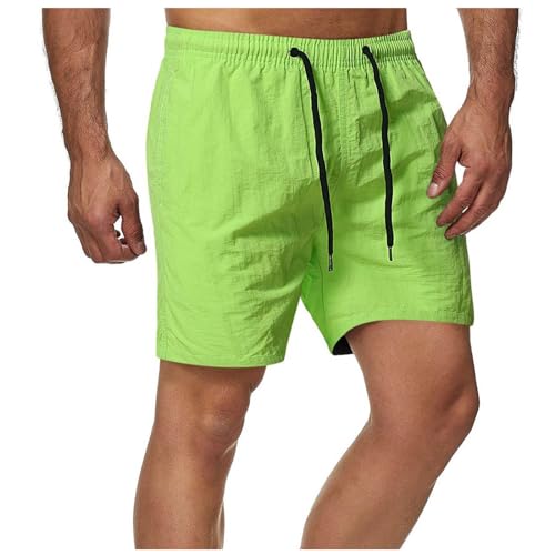 XINYUNZU Shorts Herren Sommer Kurze Hosen Sporthose Kurz Bermuda Sport Shorts Kurze Jogginghose Leicht Casual Kurze Hose Männer Freizeithose Kurz Boardshorts Angebot des Tages Grün 3XL von XINYUNZU