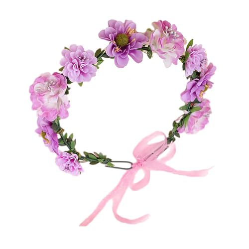 Blumengirlanden, Haarkranz, leuchtende Farben, Blumen-Haarbänder für Damen, Braut, Blume für Verkauf, Markt, Blumen-Haarbänder für Mädchen von XINgjyxzk