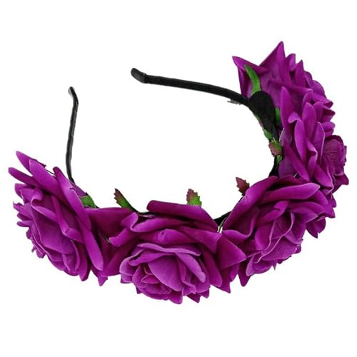 Damen-Haarbänder für Fotostudios, auffällige Requisiten für Ostern, Festival, Party, tägliches Tragen, Kopfschmuck, Rosen-Stirnbänder für Mädchen von XINgjyxzk