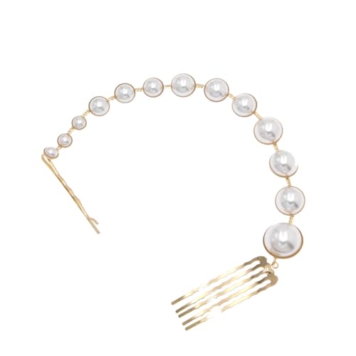 Haarspangen für Damen, Perlenkette, Party-Haarnadeln, Hochzeitshaarschmuck, Brautschmuck, Kopfschmuck, Dekoration, Haarschmuck, Haarschmuck, Kopfschmuck, Hochzeits-Stirnband von XINgjyxzk