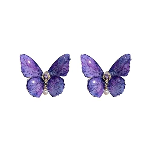Niedliches Haar-Accessoire, stilvolle Haarspange mit Schmetterling, auffälliger Haarnadel, niedliches Geschenk für Mädchen, niedliches Schmetterlings-Haarstyling für Frauen und Mädchen von XINgjyxzk
