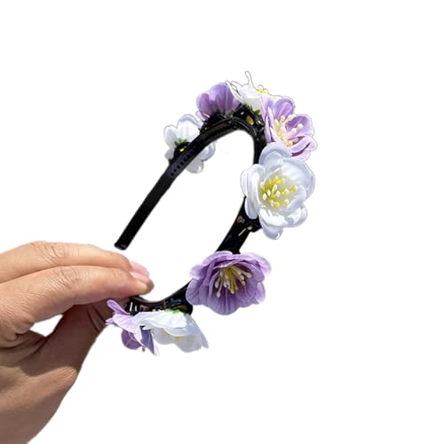 Realistisches Stirnband in Blumenform, Frühling, Camping, Fotografie, Haarreif, Temperament, Hochzeit, Party, Kopfbedeckung für Braut, Blumenstirnbänder für Damen, Blumen-Stirnband für Mädchen, von XINgjyxzk