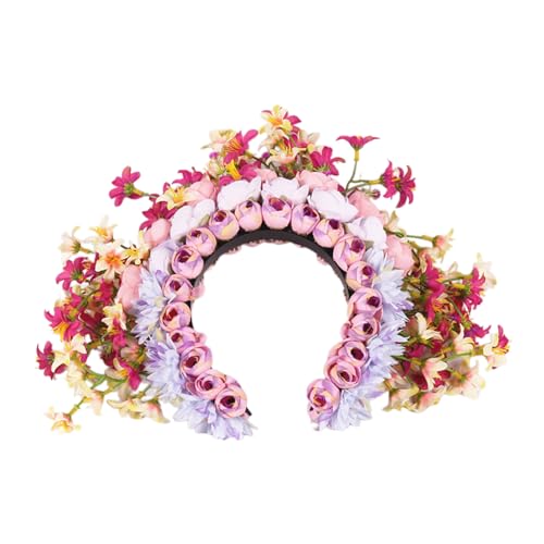 Vintage-inspirierter Blumen-Haarschmuck mit ethnischen Blumen, anmutiges Haar-Accessoire für Frauen, femininer Hochzeitskopfschmuck, einfach zu tragender Kopfschmuck von XINgjyxzk