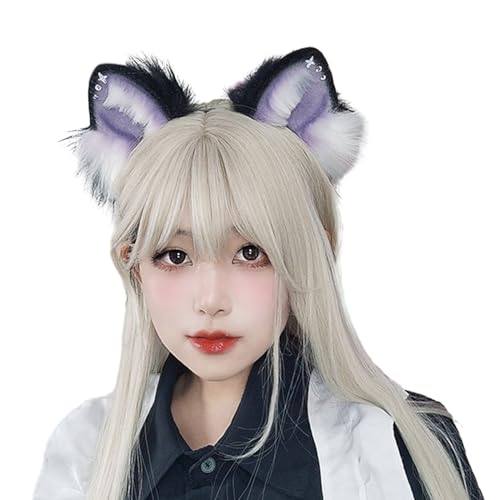 XINgjyxzk Künstliche Tier-Cosplay-Ohren-Stirnbänder, Halloween-Stirnband, perfektes Geschenk für Frauen und Mädchen, Halloween-Haarbänder von XINgjyxzk