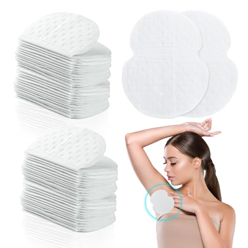 XNIVUIS 120 Stück Achsel-Schweiß-Pads, Unisex, Einweg, selbstklebend, schweißabsorbierend, unsichtbar, Achsel-Schweißpads für Männer und Frauen, halten Achselhöhlen trocken und Kleidung sauber (120 von XNIVUIS