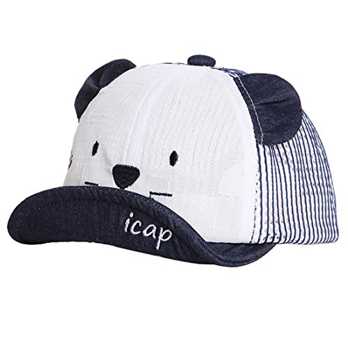 XRDSS Baby Junge Mädchen Schirmmütze Kappe Mesh Trucker Baseball Cap (Navy, 1-3 Jahre) von XRDSS