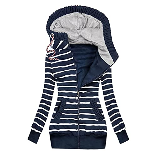 Winterjacke Damen Sweatjacke Hoodie Langarm Pullover Outwear Jacken Sweatshirt Kapuzenjacke Herbst Damen Casual Lose Pullover Asymmetrische Fledermaus Sweatshirt Oversized Oberteil Tunika Tops von XTBFOOJ