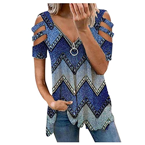 XTBFOOJ Damen Rollkragen Langarmshirts Asymmetrisch Sweatshirt Jumper Pullover Oversize Tops Damen Langarmshirt Rundhals Tops Casual Bluse Lange Ärmel Pullover Shirts Baumwolle Streifen von XTBFOOJ