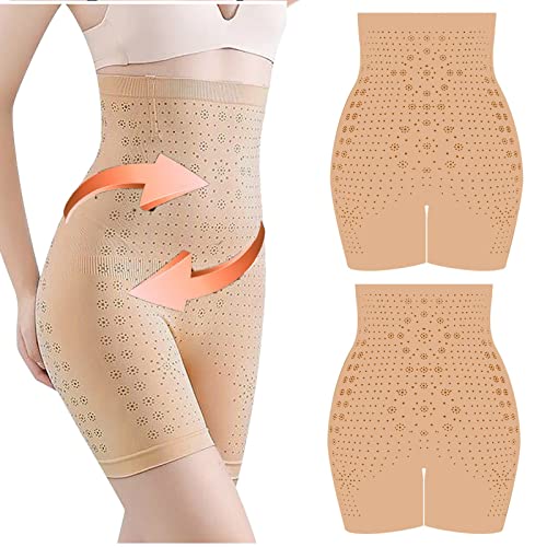 XTBFOOJ Miederhose Gr 52 Miederhose Damen Formend Miederhose Formend Pfau Kostüm Taillen Korsett Fern-Infrarot-Negativsauerstoff-Bodysuit Waben-Körperformungs-Slip Atmungsaktiver Body Shaper Bauch von XTBFOOJ