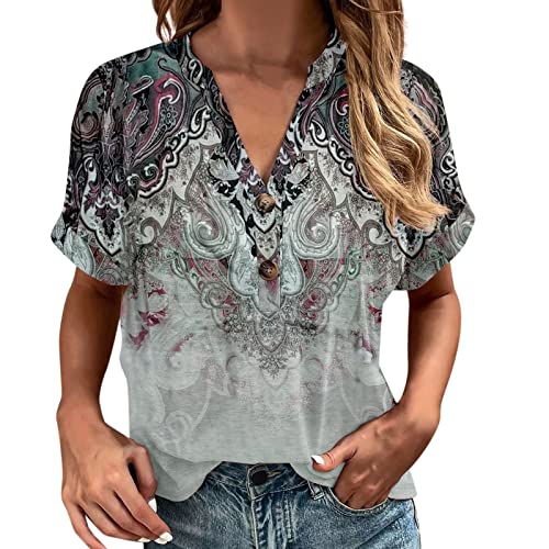 XTBFOOJ Tunika DunkelGrün Bluse Gummizug Langarmshirt Only Off Shoulder Shirt Tshirt Damen Shirtjacke Damen Hosen Damen Golf Amazon Blusen Tunika Kurzarm von XTBFOOJ