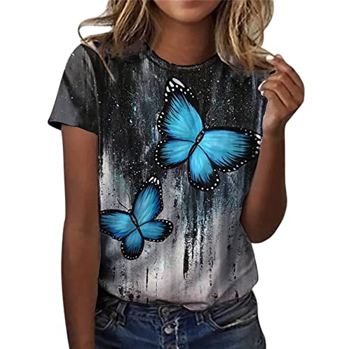 durchsichtiges Oberteil Damen Crop Tops Shirt Tunika Damen Sommer Baumwolle Shirt Damen Sommer Sommer Klamotten Bekleidung große größen Damen Lange Shirts Damen über po von XTBFOOJ