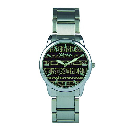 XTRESS Herren Analog Quarz Uhr mit Edelstahl Armband XAA1038-50 von XTRESS
