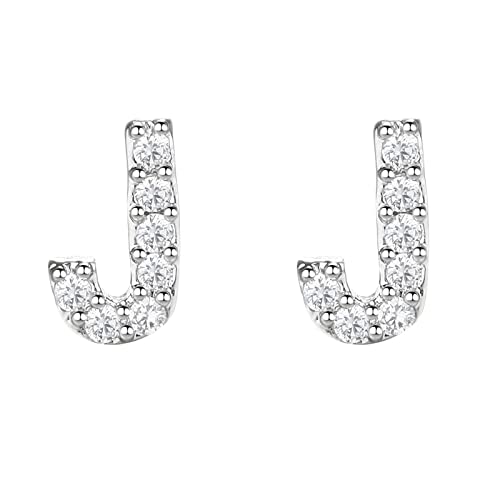 26 Ohrringe Ohrringe Mädchen Initiale für Frauen Mode Alphabet Simulierte Faux Diamant Ohrstecker für von XTZYGLFD