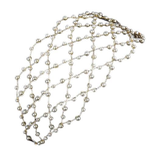 Diamant-Diademe, Perlen-Haarschmuck, Stirnbänder, Brautaccessoires, Hochzeitsaccessoires, Haarschmuck, Perlen-Stirnbänder von XTZYGLFD