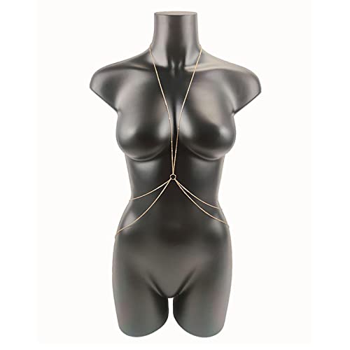 Körperketten Körperschmuck Brustkette Bikini Mujer Sexy Mode Bauchketten Taille Für Frauen Goth Strand Punk Geschenk Urlaub Accessoires von XTZYGLFD