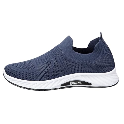 XUEJIANN Herren Schuhe Torsion für den Sommer, Flache Schuhe, leichte, atmungsaktive Flight Woven Mesh-Schuhe Schuhe Herren 49 Größe (Blue, 39) von XUEJIANN