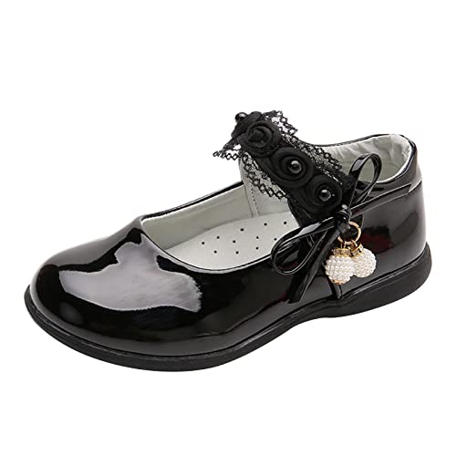 Kinder Prinzessinnen Schuhe Hochzeitsschuhe Festlich Festlich Ballerina Schuhe Mädchen Mary Jane Schuhe Tanzschuhe Weicher Boden Kinderschuhe Mädchen von XUEJIANN