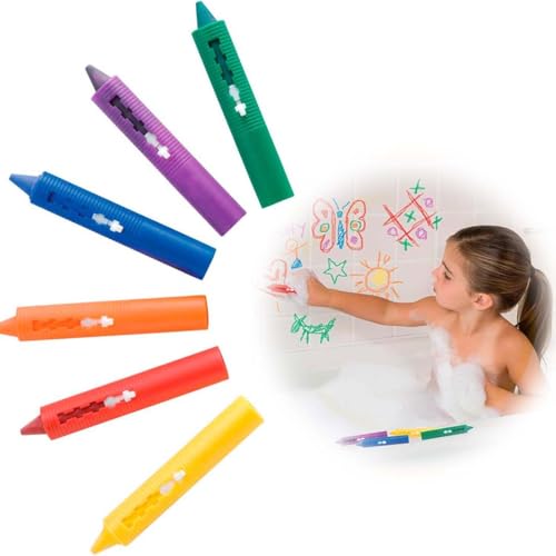 XUZOPIM Pack Of 6 Bath Crayons Bath Pens For Children Washable Doodle Pen For Baby Children Bath Pens For Children Bathtub Easy To Clean For Ceramic Surfaces XUZOPIM Pack Of 6 Bath Crayons Bath Pens For Children Washable Doodle Pen For Baby Children Bath Pens For Children Bathtub Easy To Clean For Ceramic Surfaces von XUZOPIM