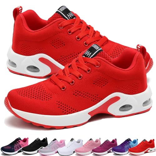 XXXKAIXN Orthopädische Schuhe Damen, Orthoback Schuhe Damen, Ergonomische Schuhe Damen, Orthopädische Turnschuhe Damen, Schmerzlinderungs-Schuh 35 EU-42 EU (Rot,39 EU) von XXXKAIXN