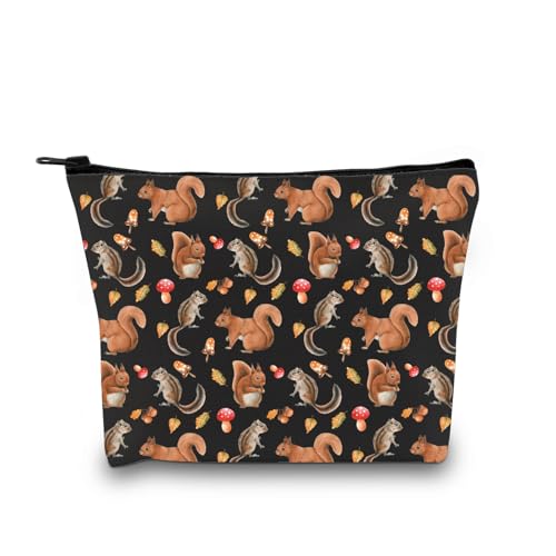 XYANFA Eichhörnchen-Kosmetiktasche für Eichhörnchenliebhaber, Geschenk, Eichhörnchen-Geschenk, Eichhörnchen-Geschenk, Eichhörnchen-Geschenk für sie, Eichhörnchen-Make-up-Tasche, modisch von XYANFA